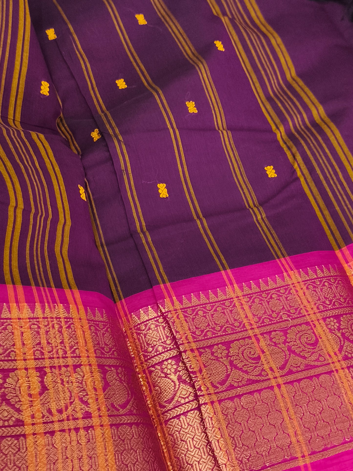 Pure handloom kanchi cotton saree