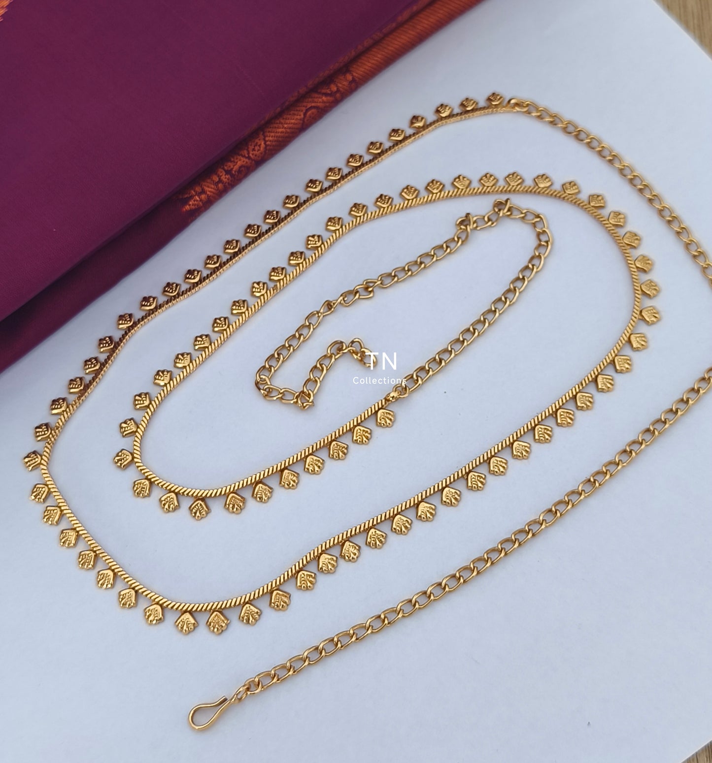 Antique Polish Simple Hip Chain