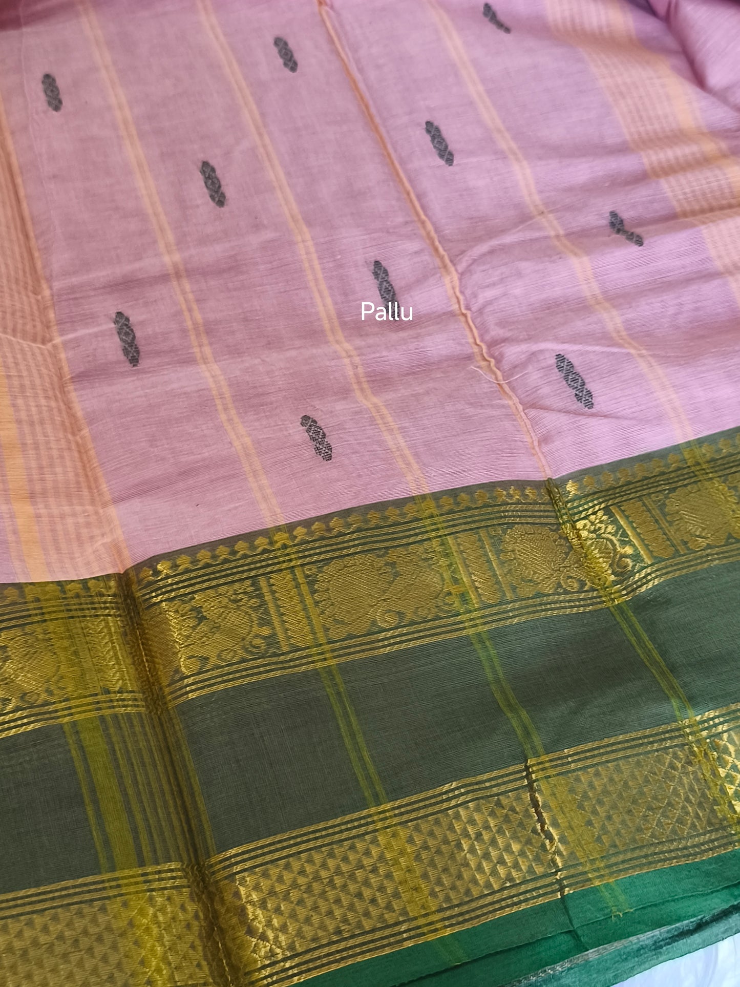 Pure handloom kanchi cotton saree