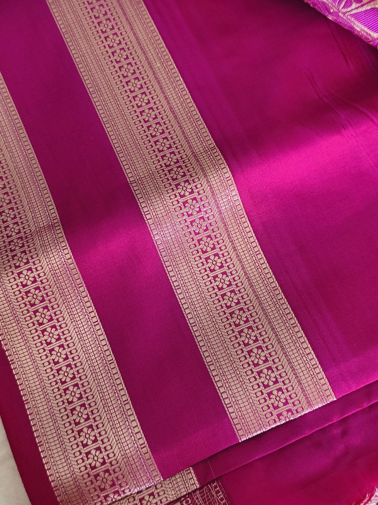 Luxury Soft Silk Saree with contrast blouse