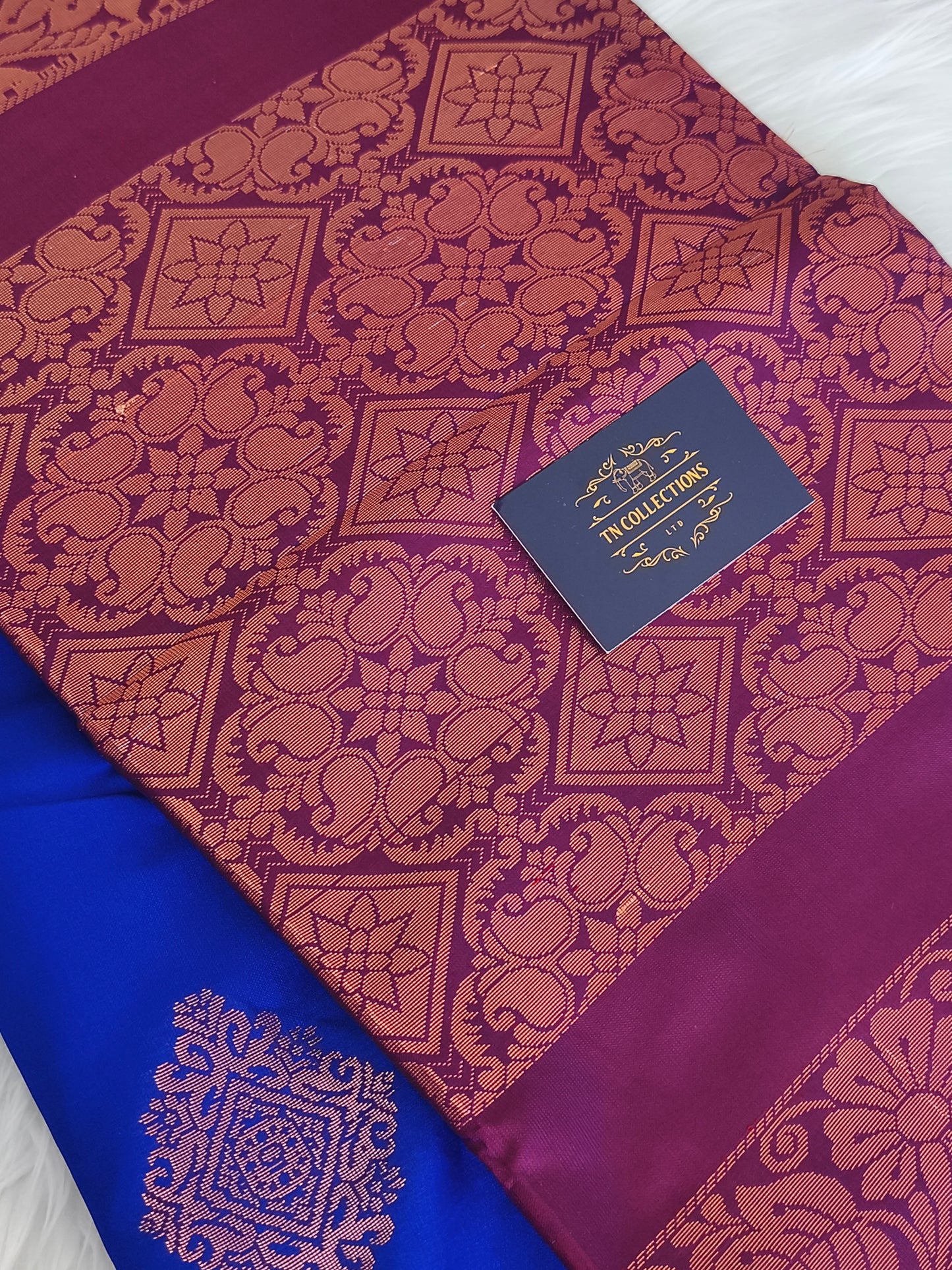 Border less Soft Silk Saree