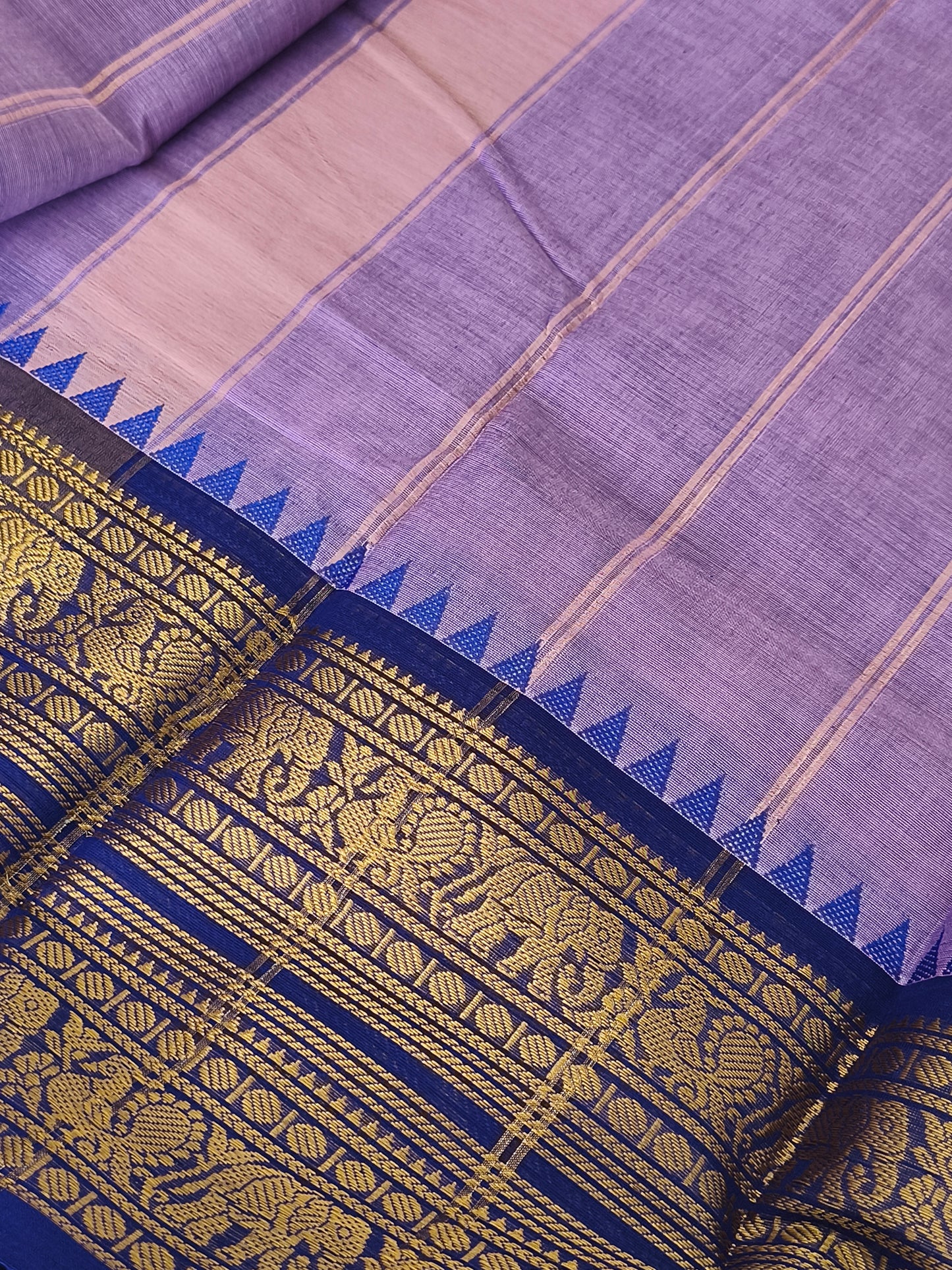 Pure Handloom Kanchi Cotton Saree