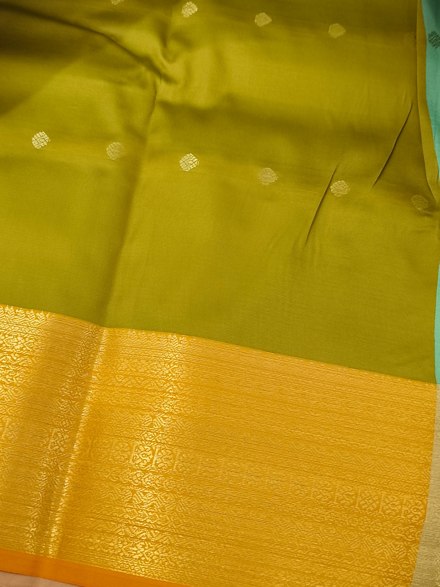 Semi Soft Silk Saree (Mint Green)