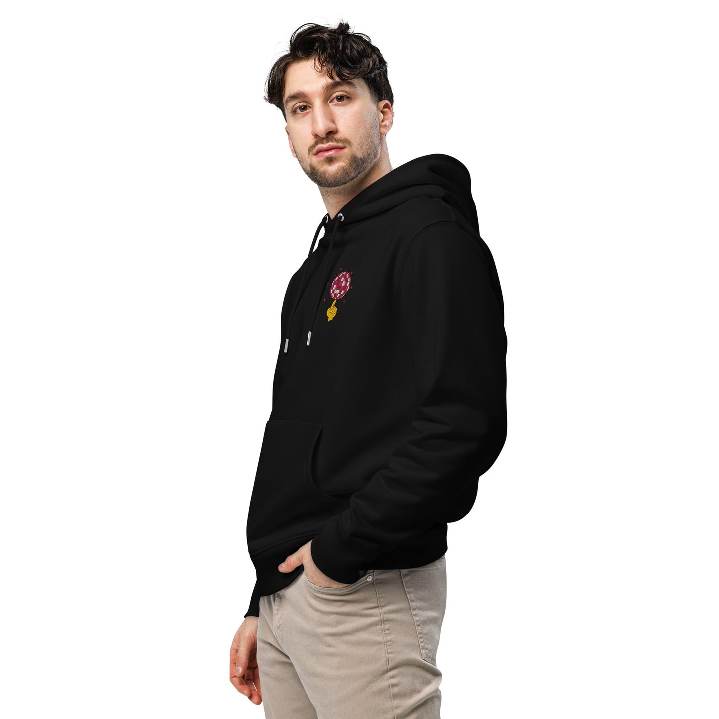 Acceptable At The Time DISCO! Organic Cotton Embroidered Heavyweight Hoodie
