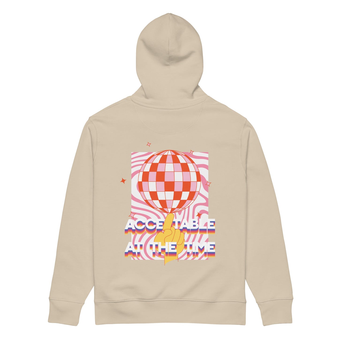 Acceptable At The Time DISCO! Organic Cotton Embroidered Heavyweight Hoodie