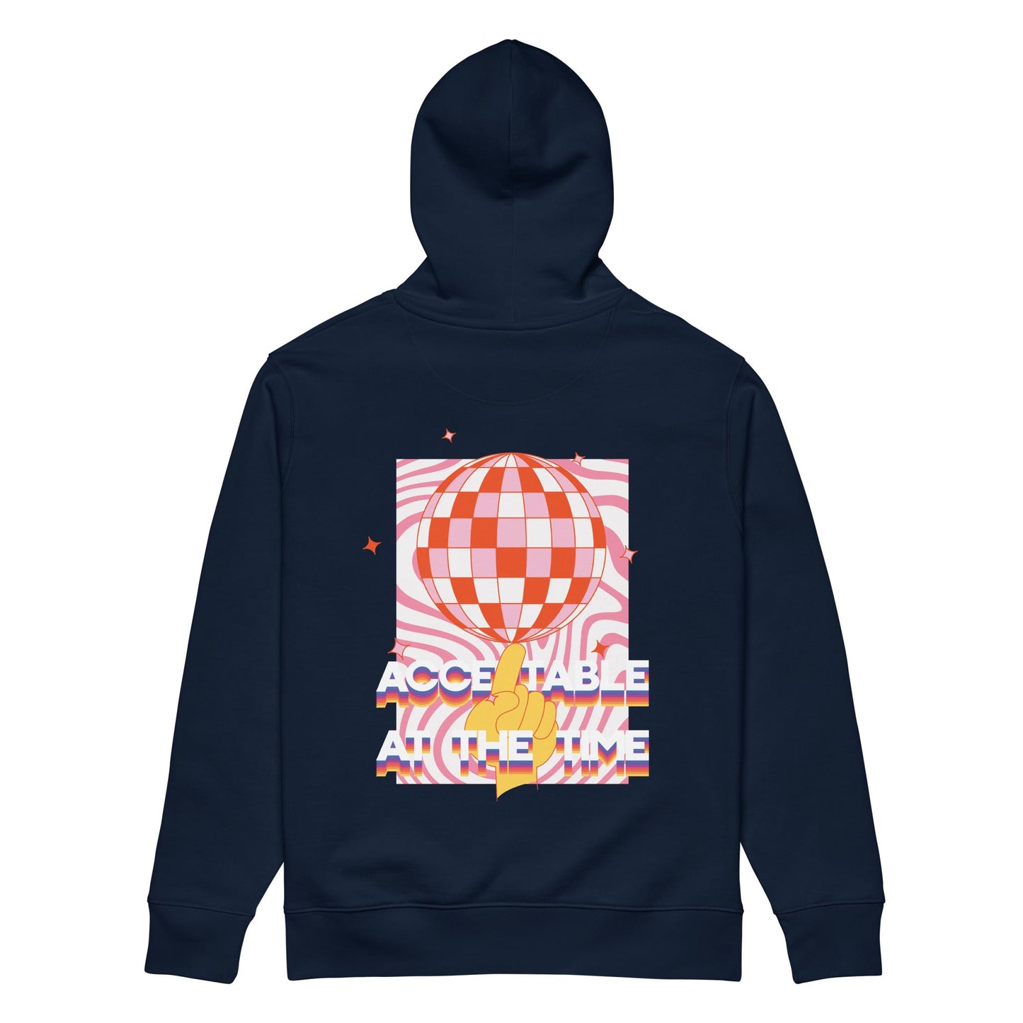 Acceptable At The Time DISCO! Organic Cotton Embroidered Heavyweight Hoodie