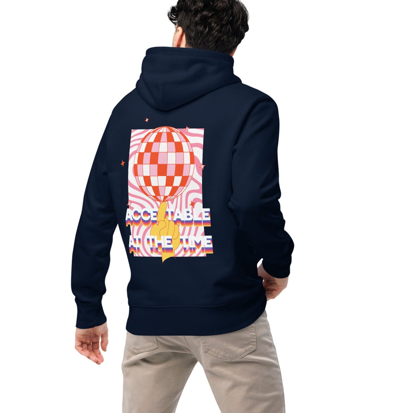 Acceptable At The Time DISCO! Organic Cotton Embroidered Heavyweight Hoodie
