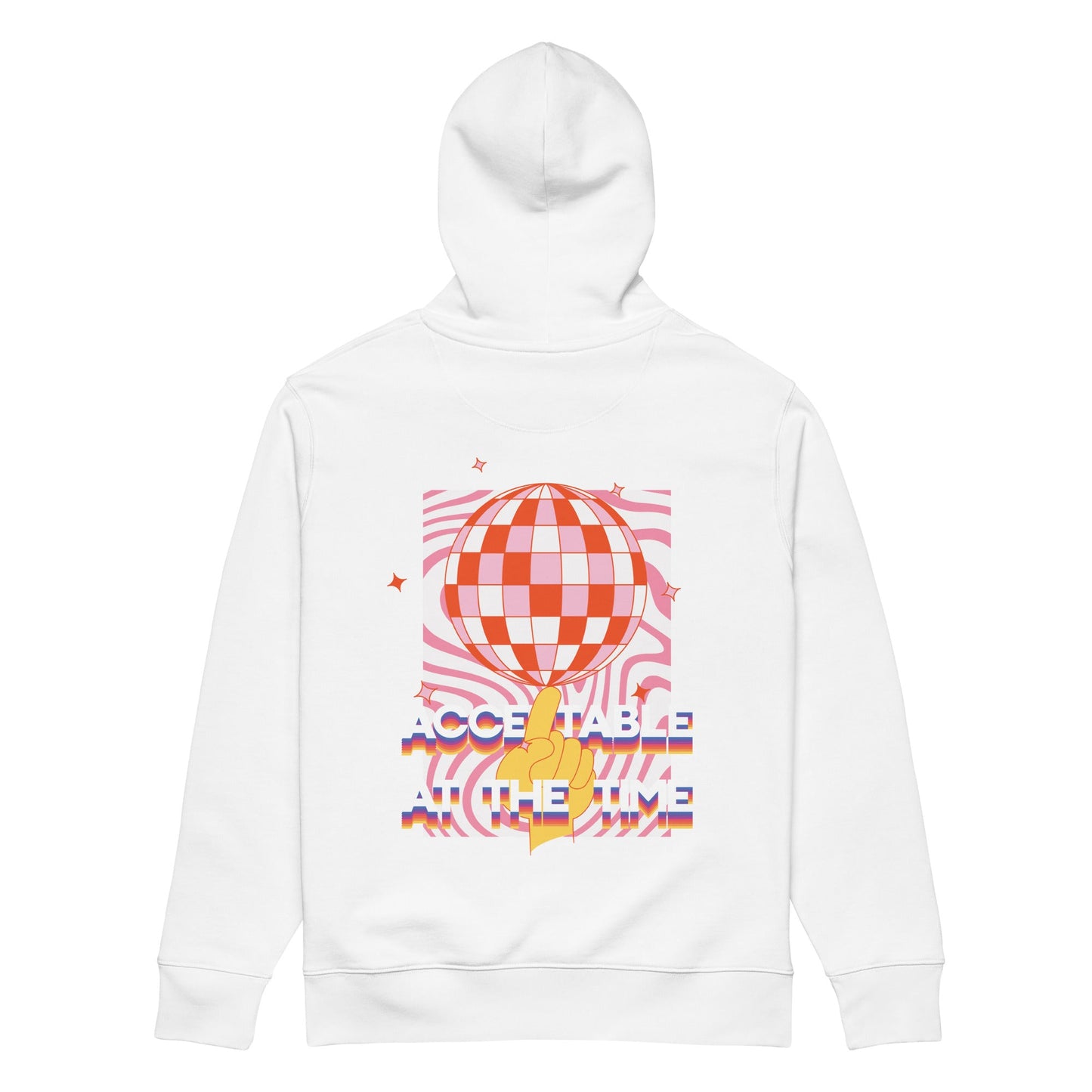 Acceptable At The Time DISCO! Organic Cotton Embroidered Heavyweight Hoodie