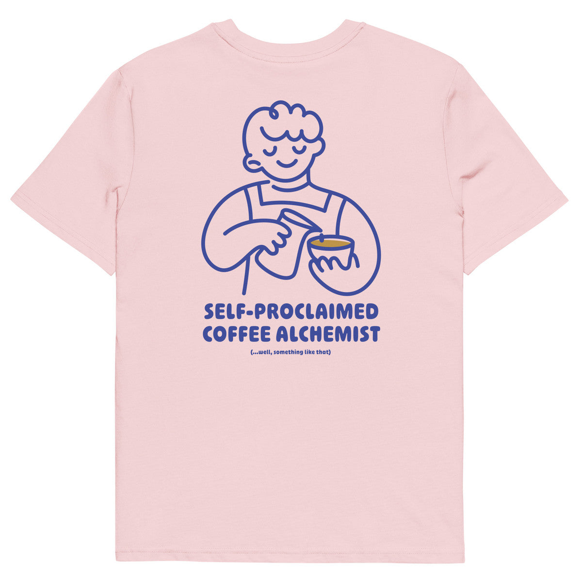 GUSTATORY Coffee Alchemist Organic Cotton Embroidered T-Shirt