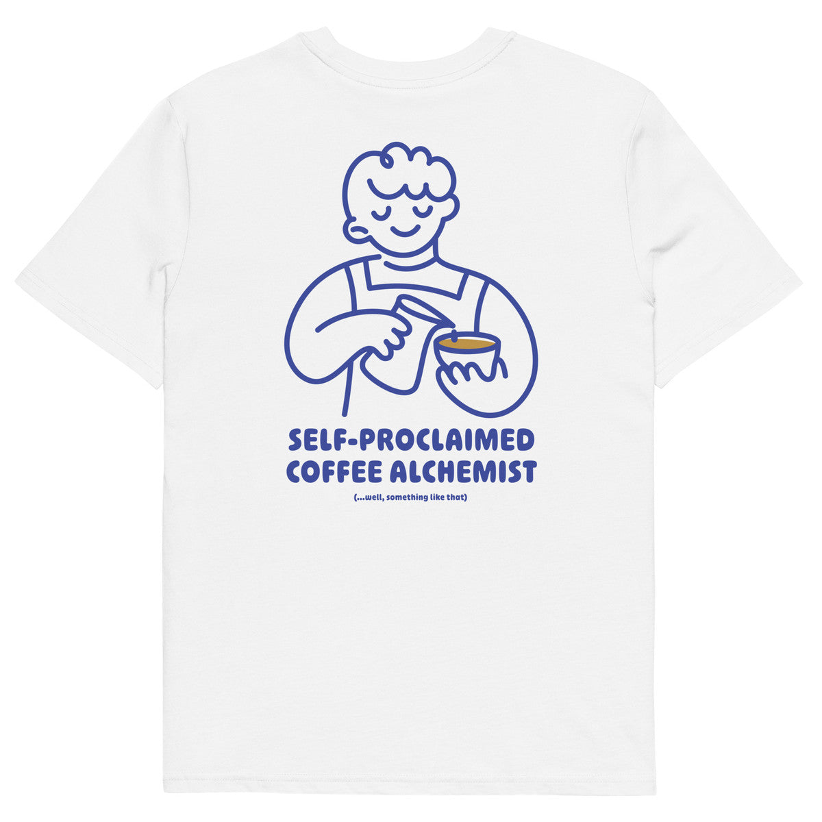 GUSTATORY Coffee Alchemist Organic Cotton Embroidered T-Shirt