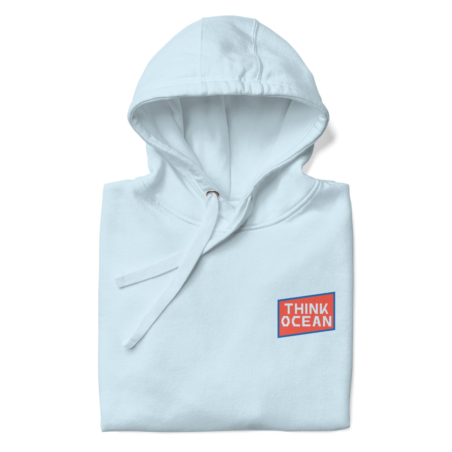 Think Ocean Whale Pixel Art Cotton Blend Hoodie