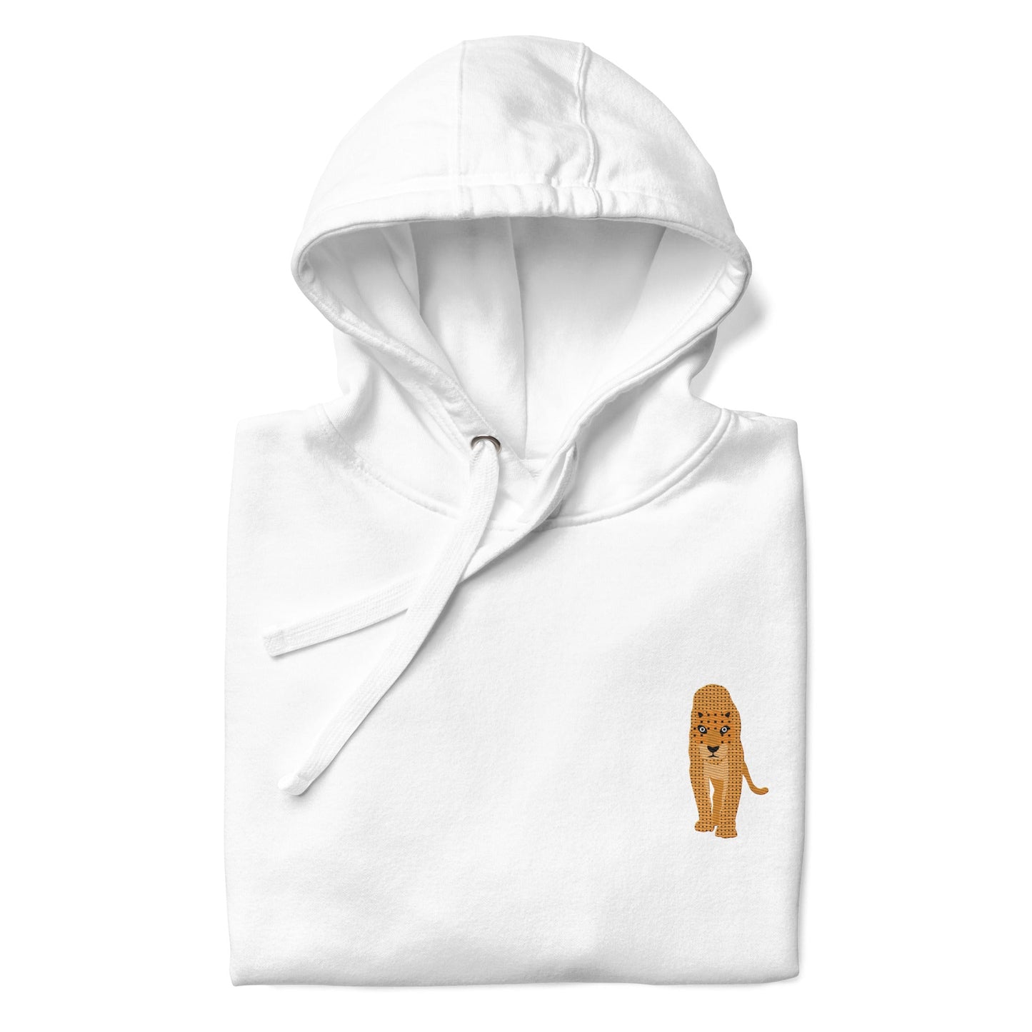 Think Ocean Leopard Aspirations Cotton Blend Embroidered Hoodie
