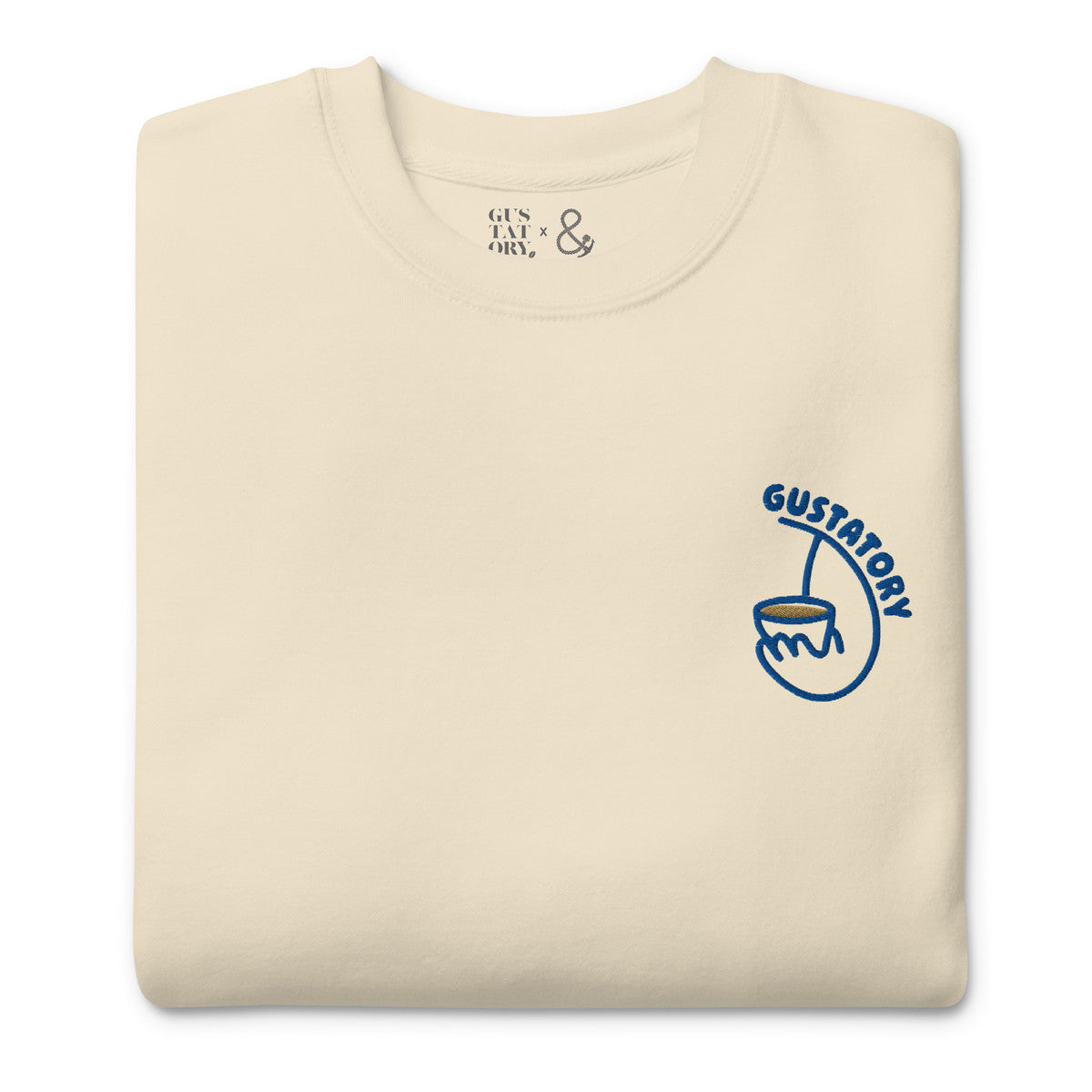 GUSTATORY Coffee Alchemist Cotton Blend Embroidered Sweatshirt