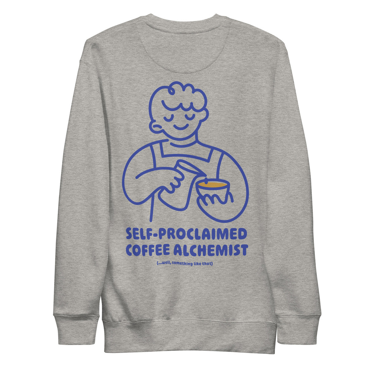 GUSTATORY Coffee Alchemist Cotton Blend Embroidered Sweatshirt