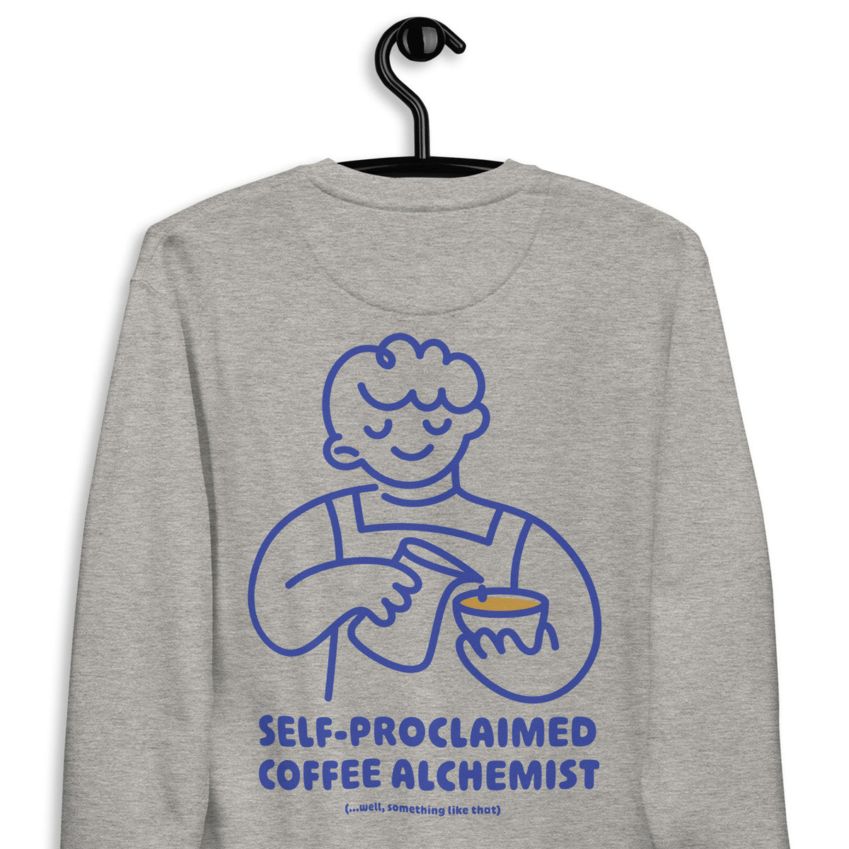 GUSTATORY Coffee Alchemist Cotton Blend Embroidered Sweatshirt