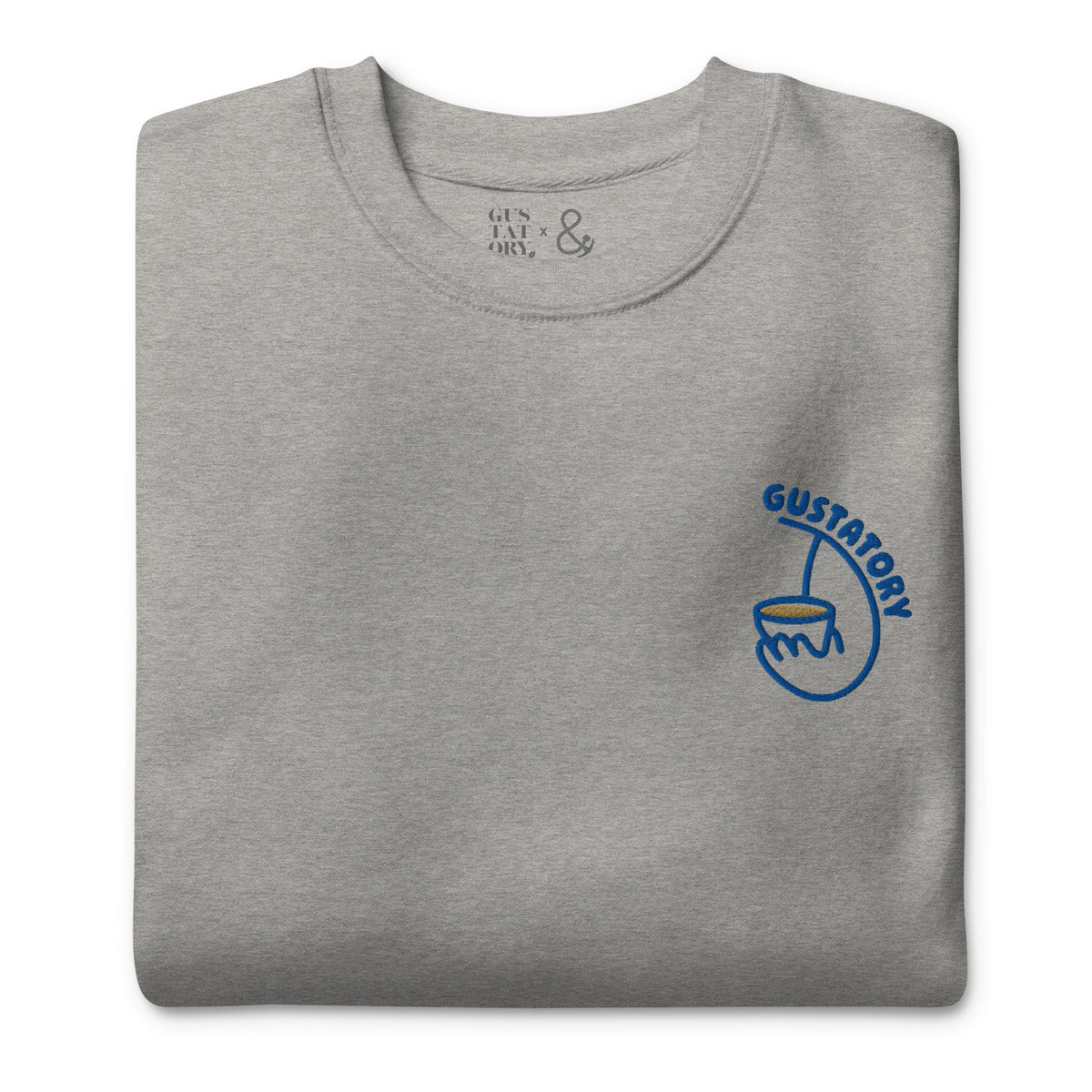 GUSTATORY Coffee Alchemist Cotton Blend Embroidered Sweatshirt