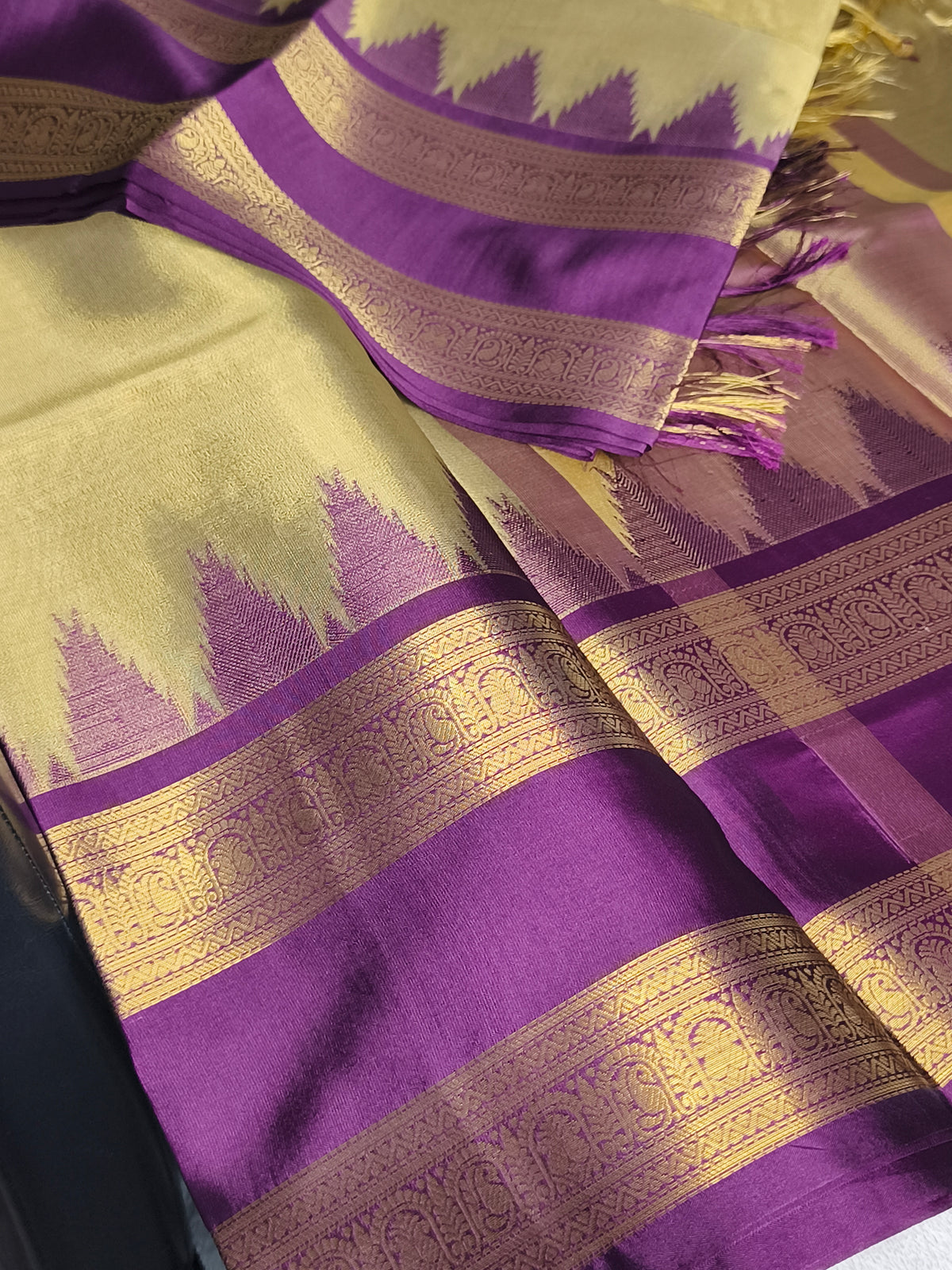 Semi Kanjivaram Banaras Soft Silk Saree