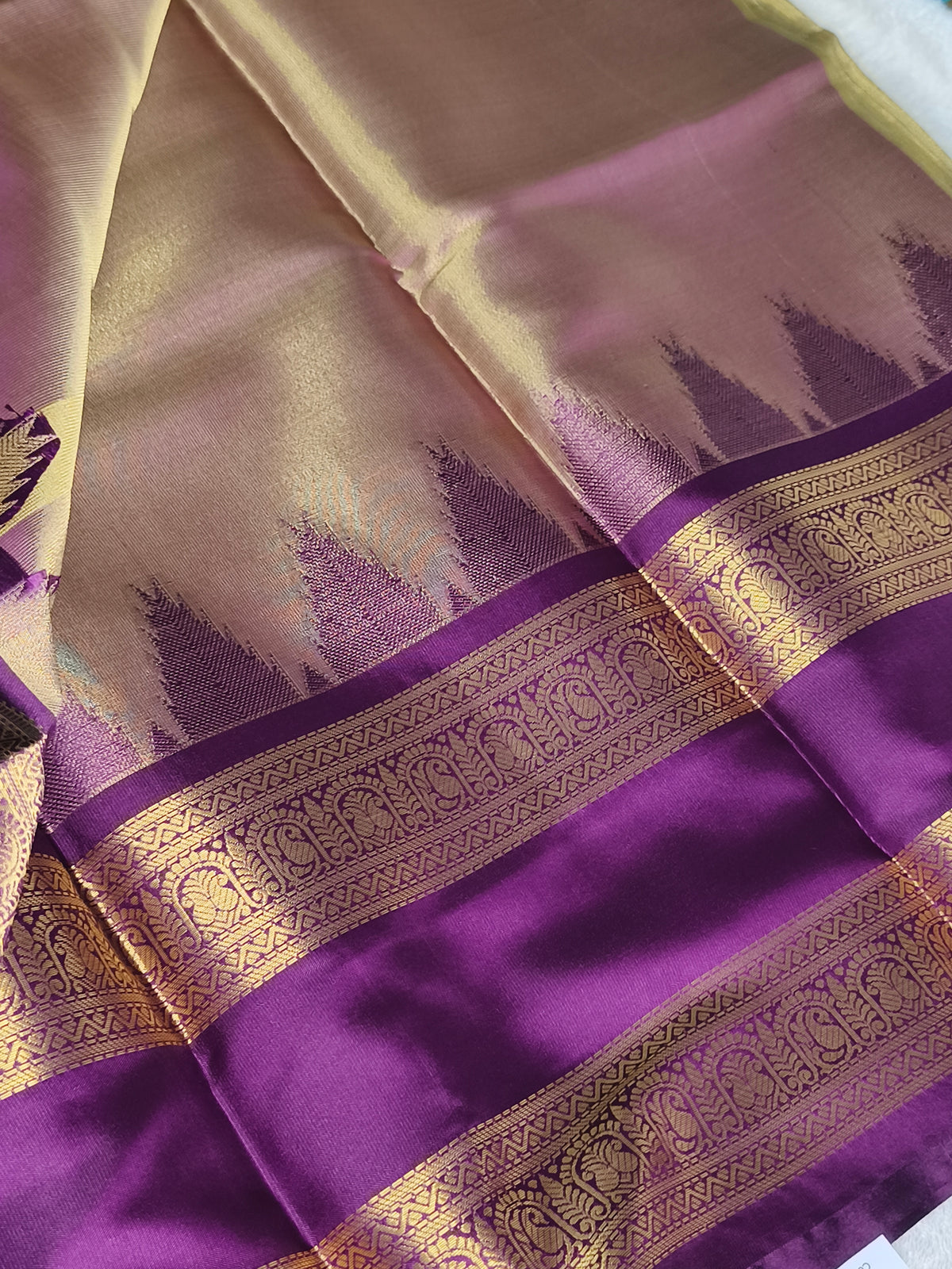 Semi Kanjivaram Banaras Soft Silk Saree