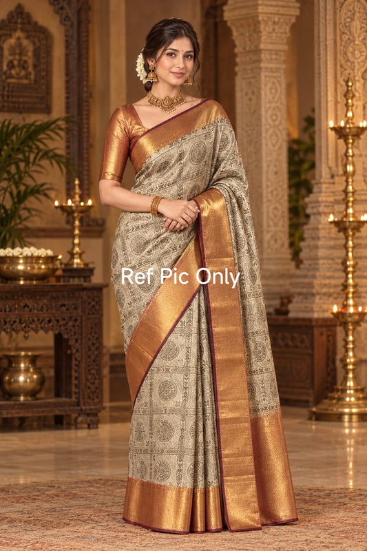 Celebrity Inspired Banarasi kanjivaram tissue silk saree