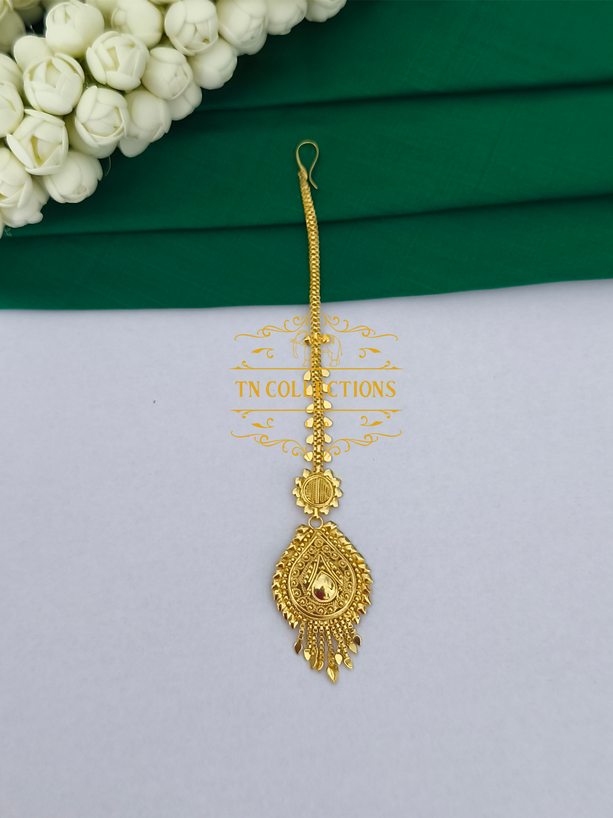 One gram gold finish Tikka