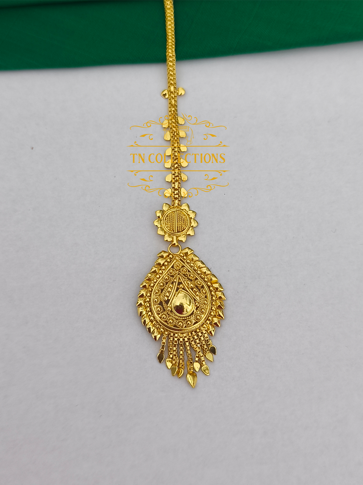 One gram gold finish Tikka