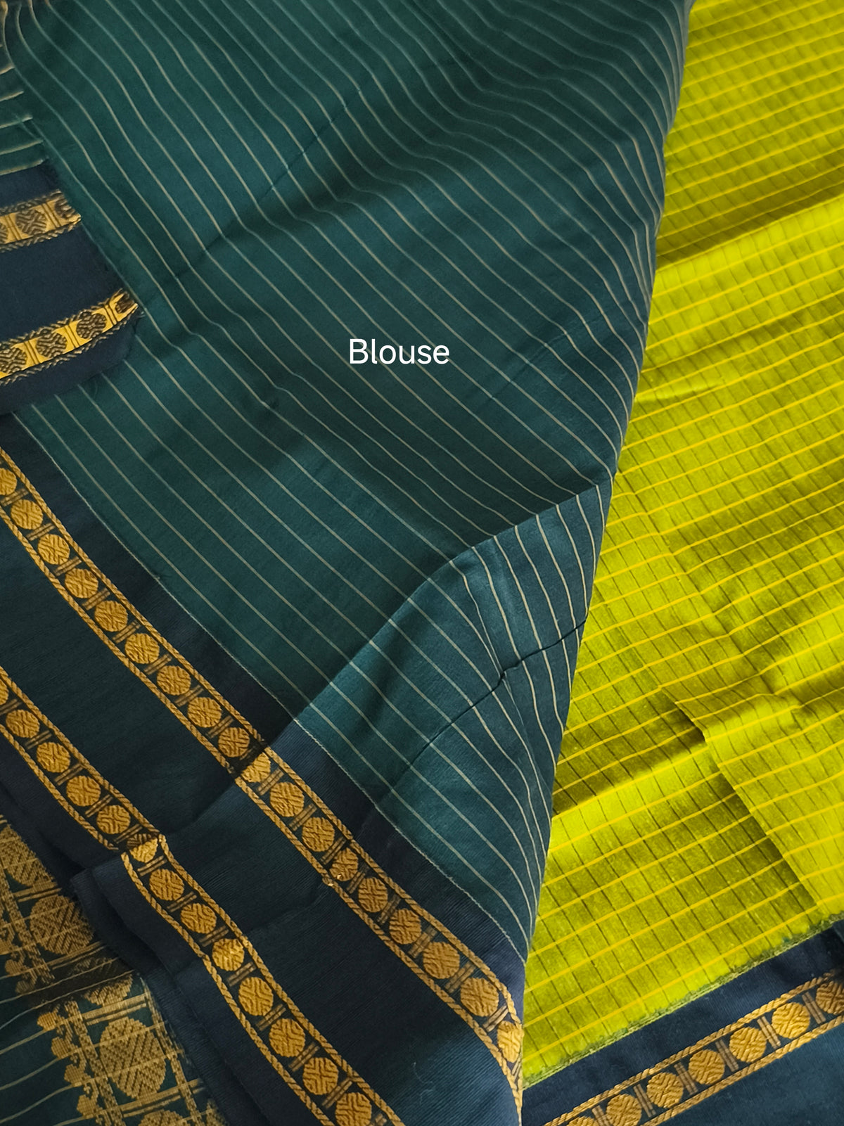 Checked Design Kalyani Cotton Pattu Saree
