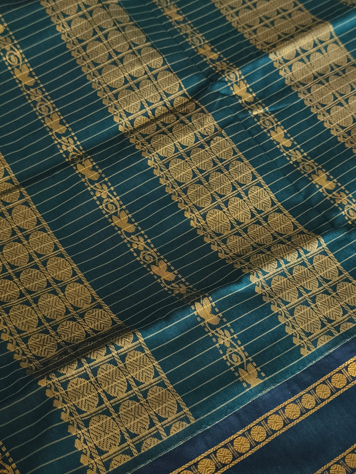 Checked Design Kalyani Cotton Pattu Saree