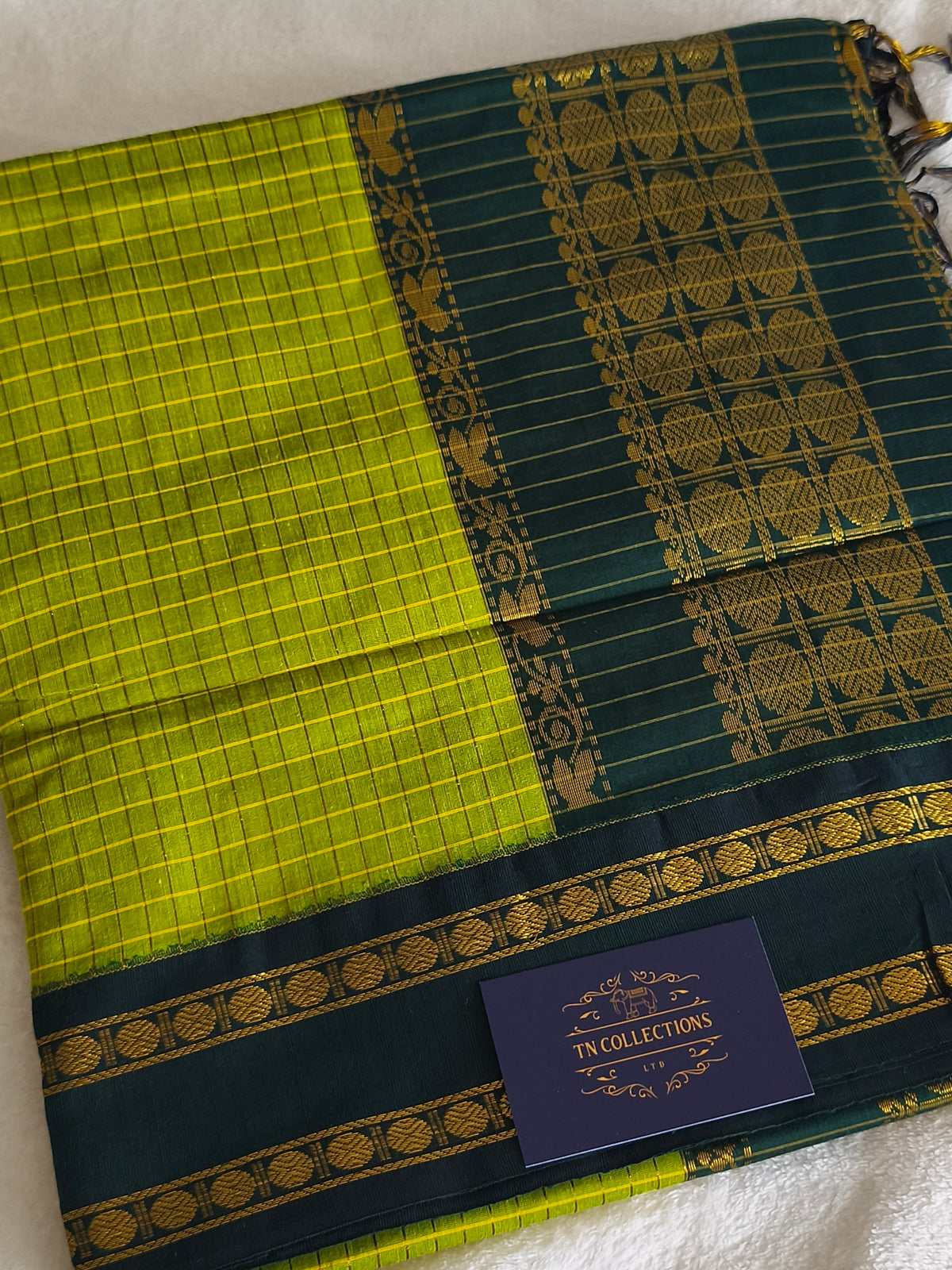 Checked Design Kalyani Cotton Pattu Saree