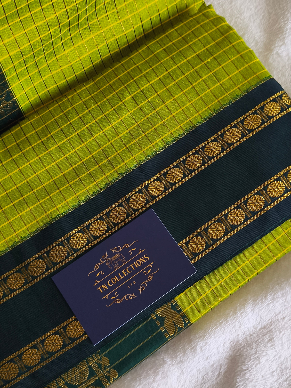 Checked Design Kalyani Cotton Pattu Saree
