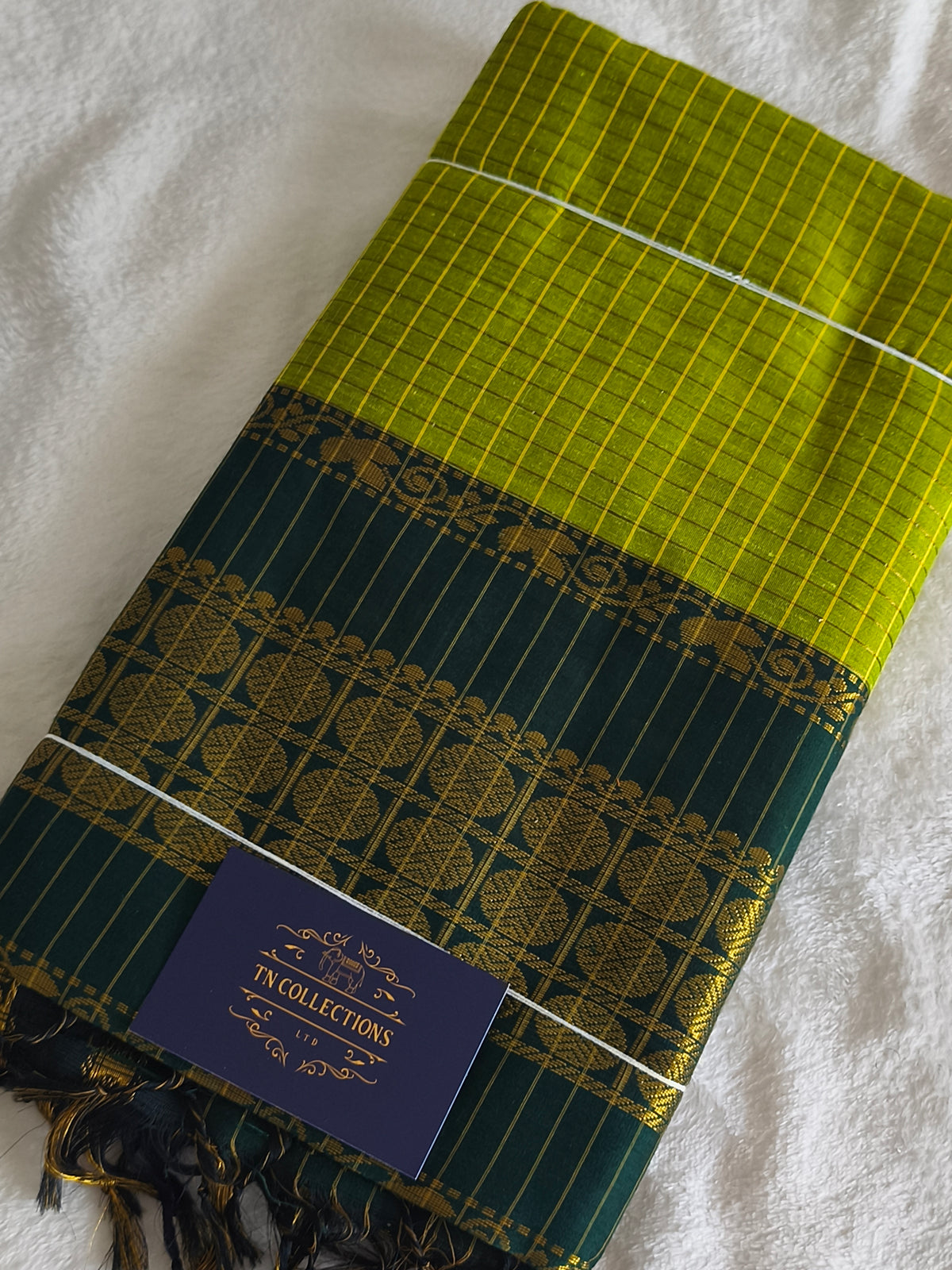 Checked Design Kalyani Cotton Pattu Saree
