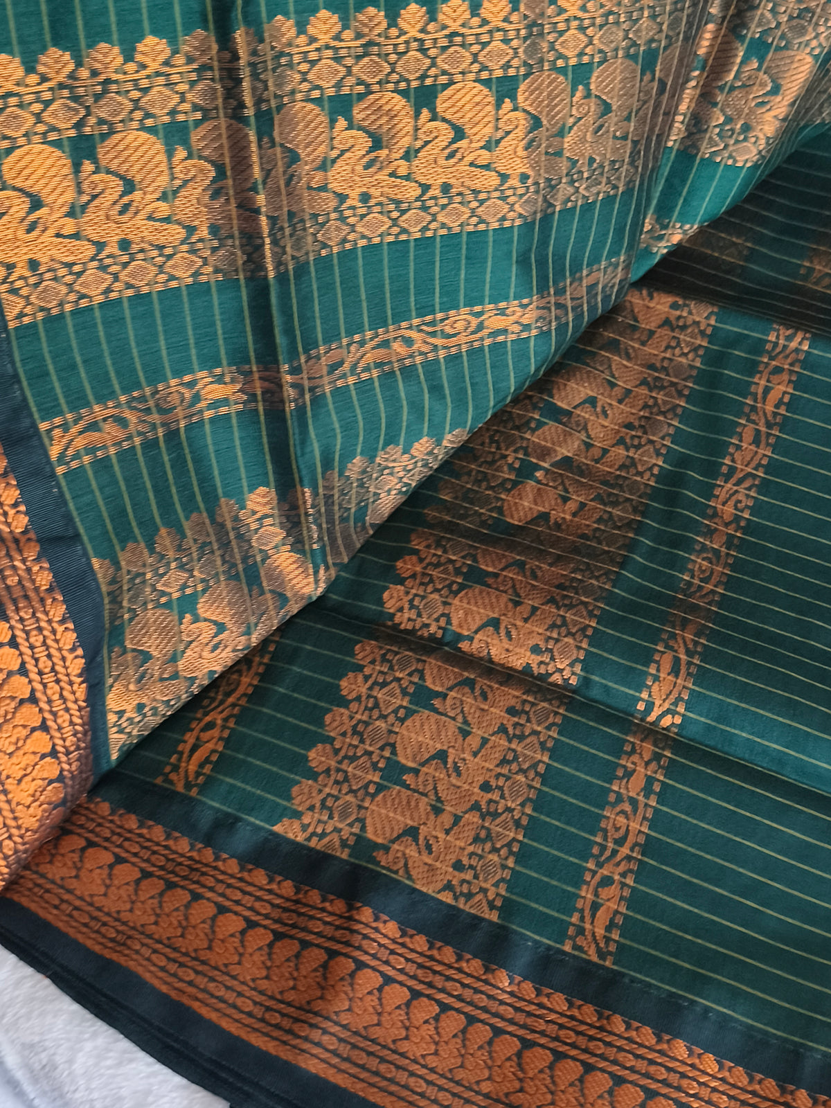 Checked Design Kalyani Cotton Pattu Saree