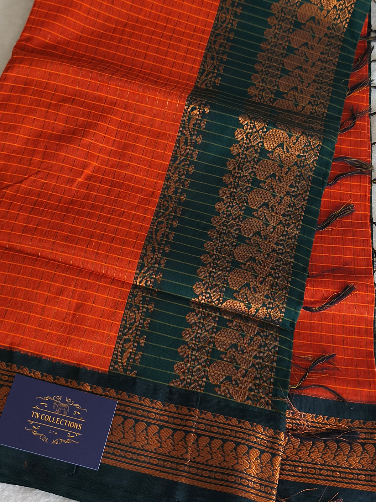 Checked Design Kalyani Cotton Pattu Saree