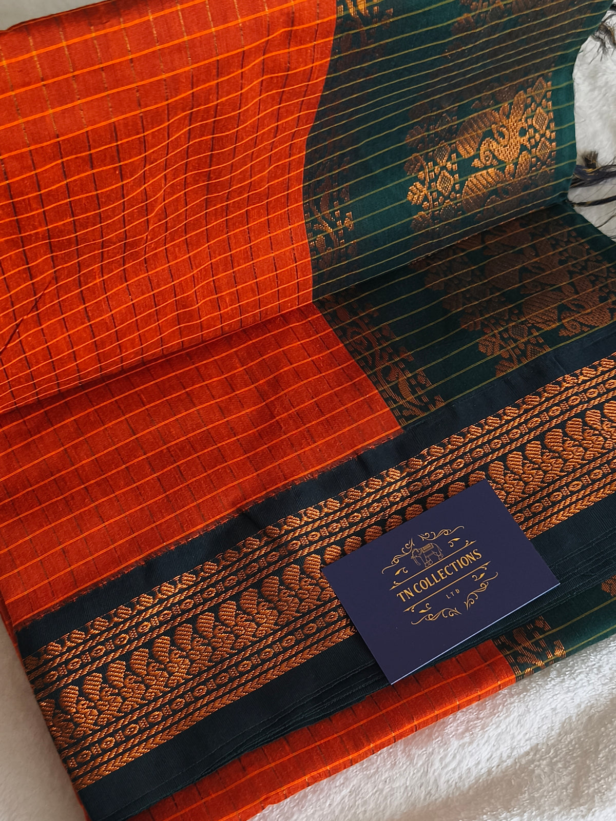 Checked Design Kalyani Cotton Pattu Saree