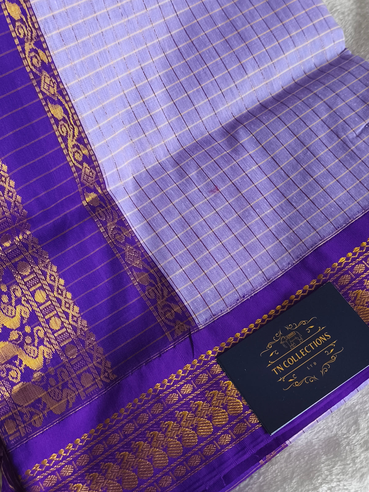 Checked Design Kalyani Cotton Pattu Saree