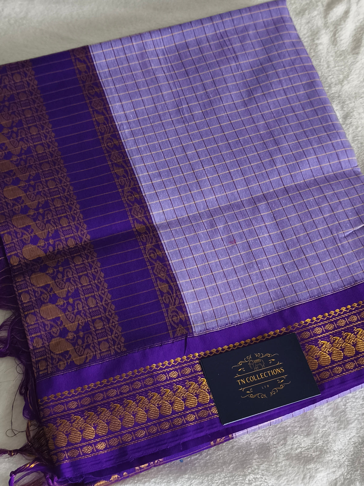 Checked Design Kalyani Cotton Pattu Saree