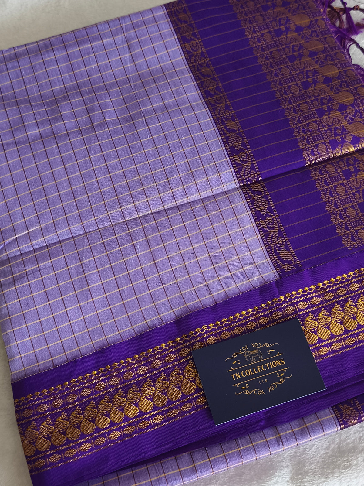 Checked Design Kalyani Cotton Pattu Saree