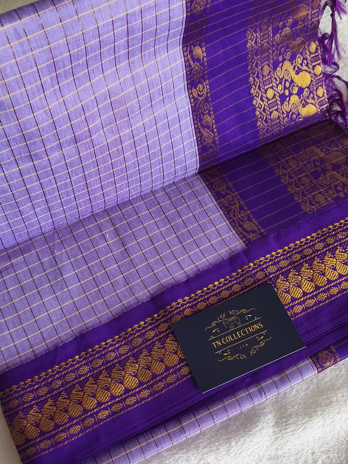 Checked Design Kalyani Cotton Pattu Saree