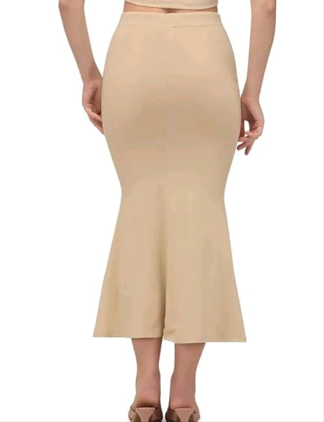 Beige Saree Shapewear Skirt