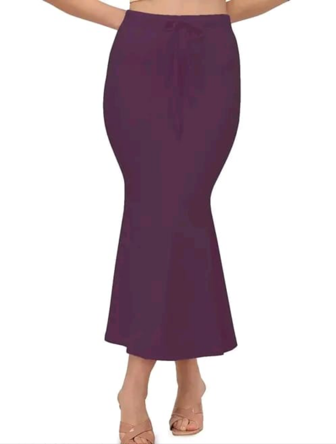 Maroon Saree Shapewear Skirt
