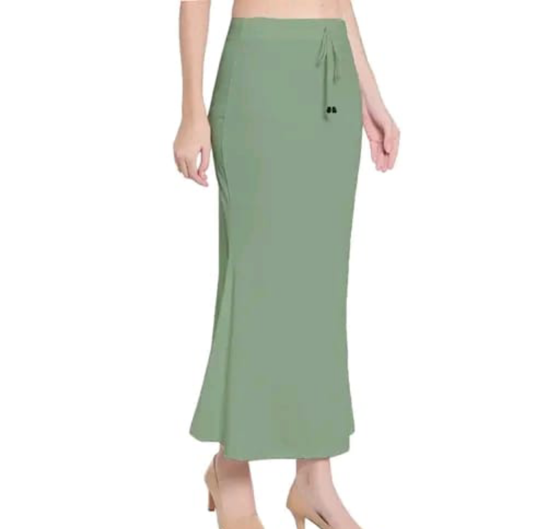 Pastel green saree Shapewear