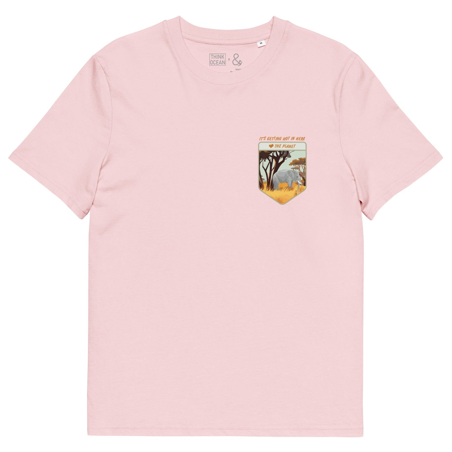 Think Ocean Elephant Love The Planet Organic Cotton T-Shirt