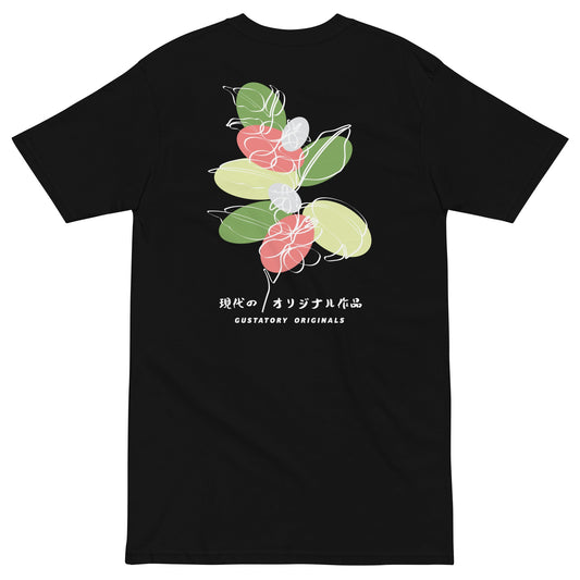 GUSTATORY Originals Coffee Blossom Heavy Cotton Embroidered T-Shirt