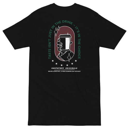 GUSTATORY Originals Good Taste... Heavy Cotton Embroidered T-Shirt