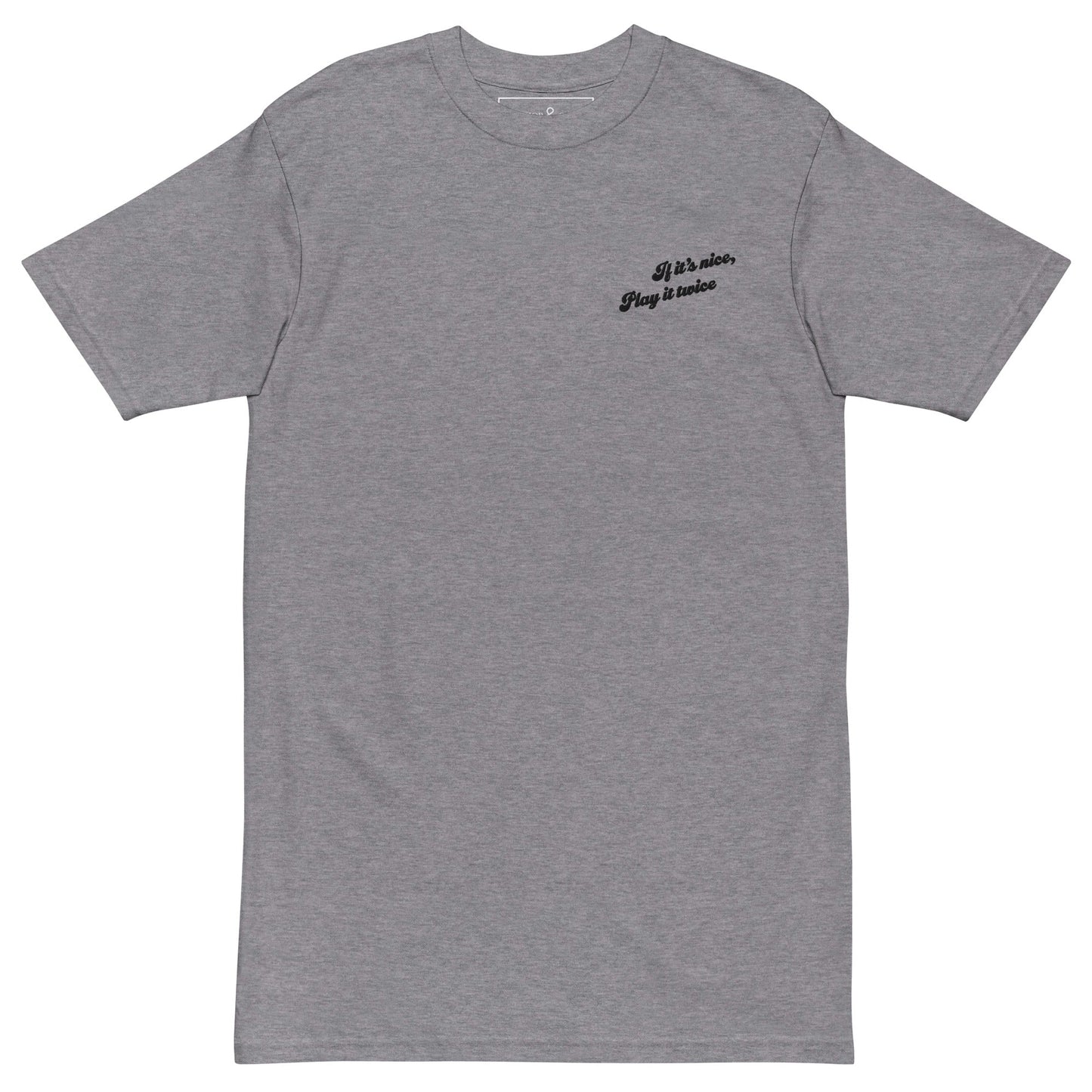 If It's Nice Play It Twice DISCO! Cotton Embroidered Oversized T-Shirt