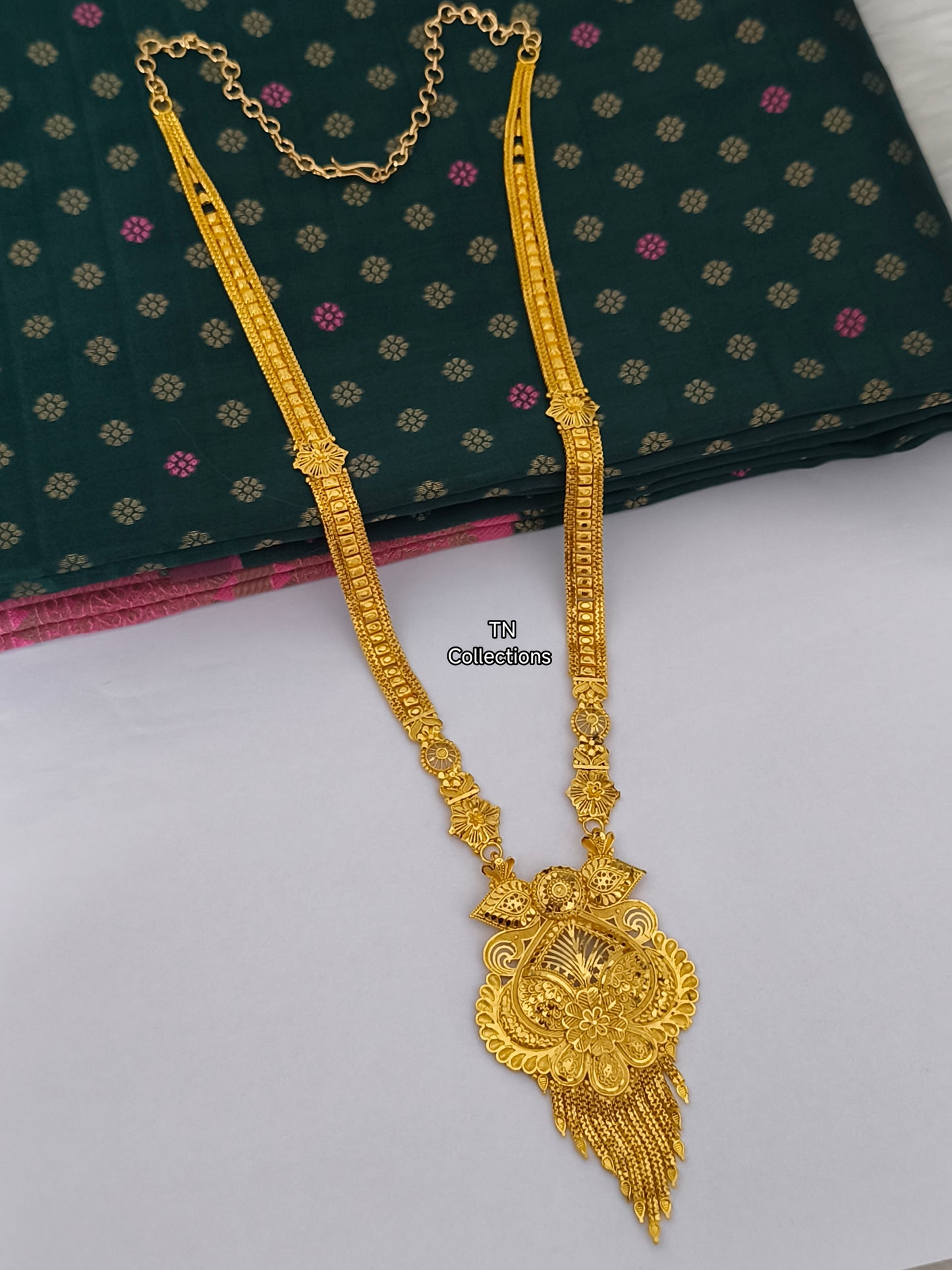 One gram gold forming Long Haaram