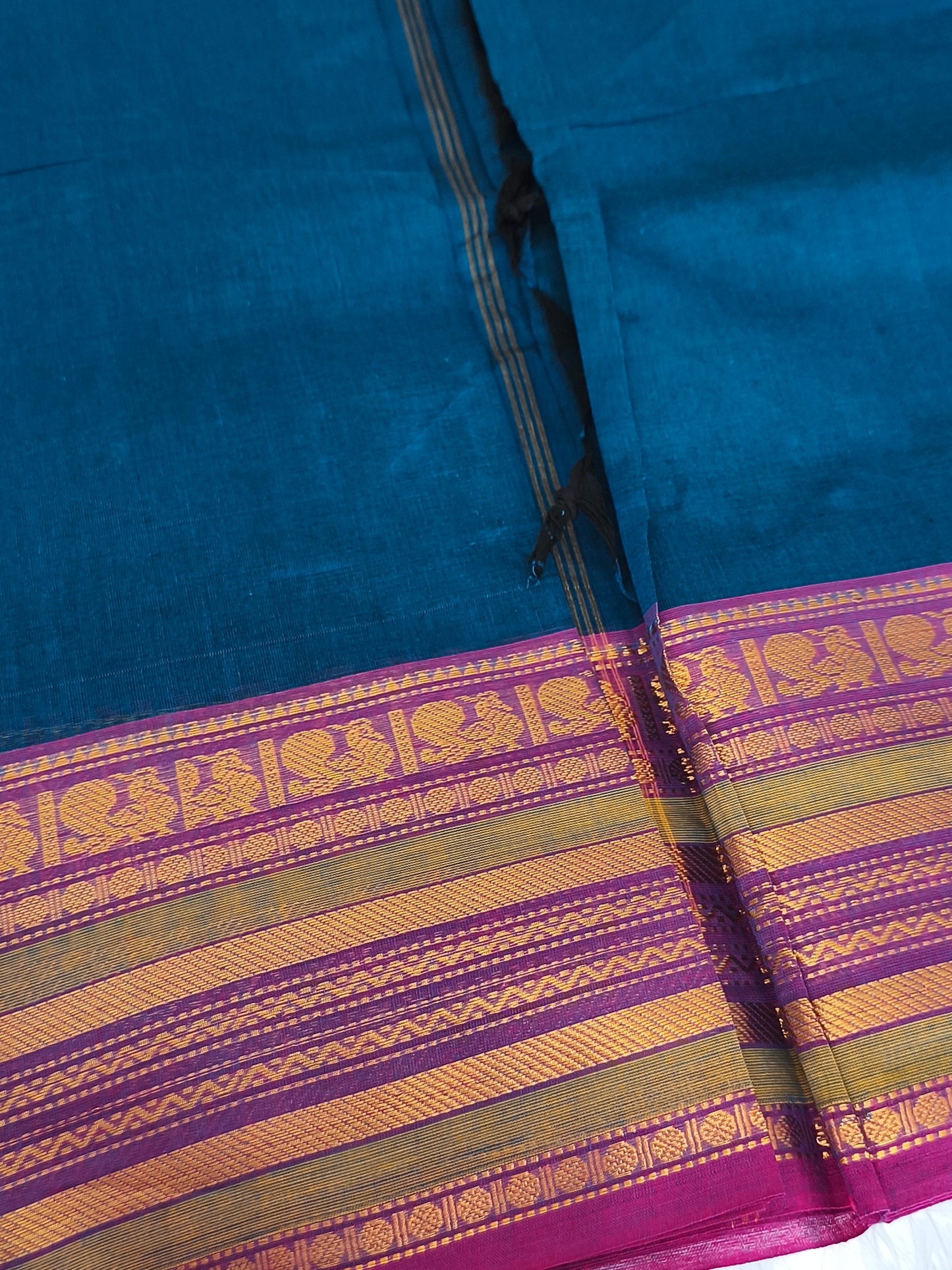Pure handloom kanchi cotton saree