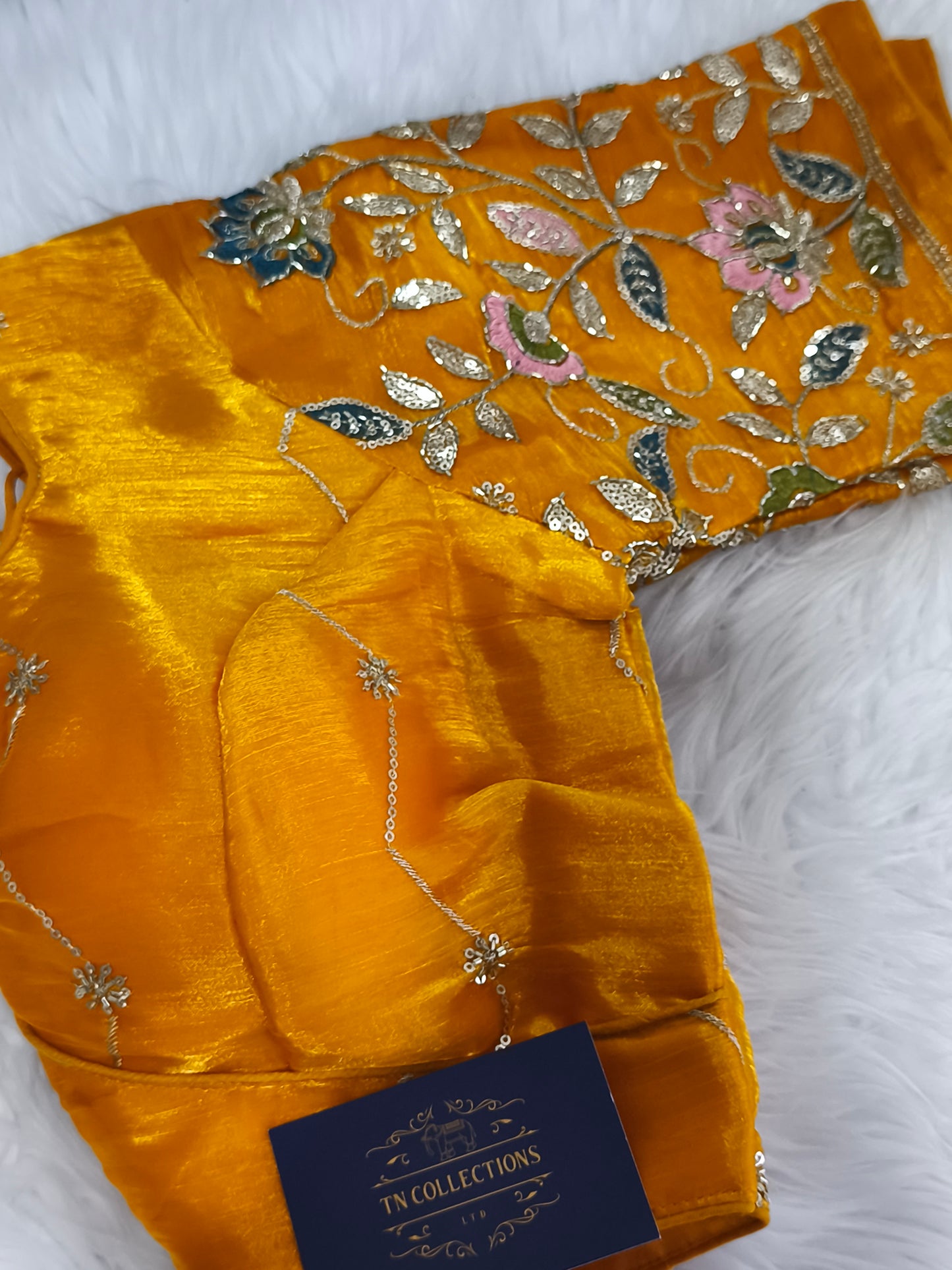Readymade Saree Blouse (Yellow)