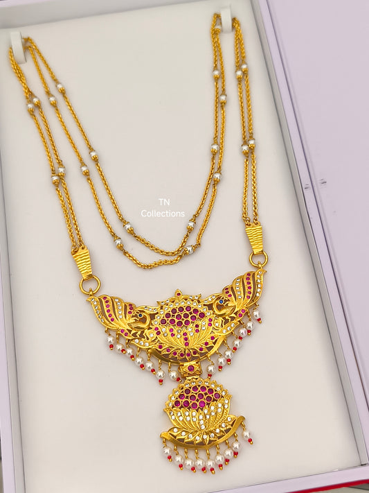 22ct Gold plated Traditional Alli Marakatha Pathakkam