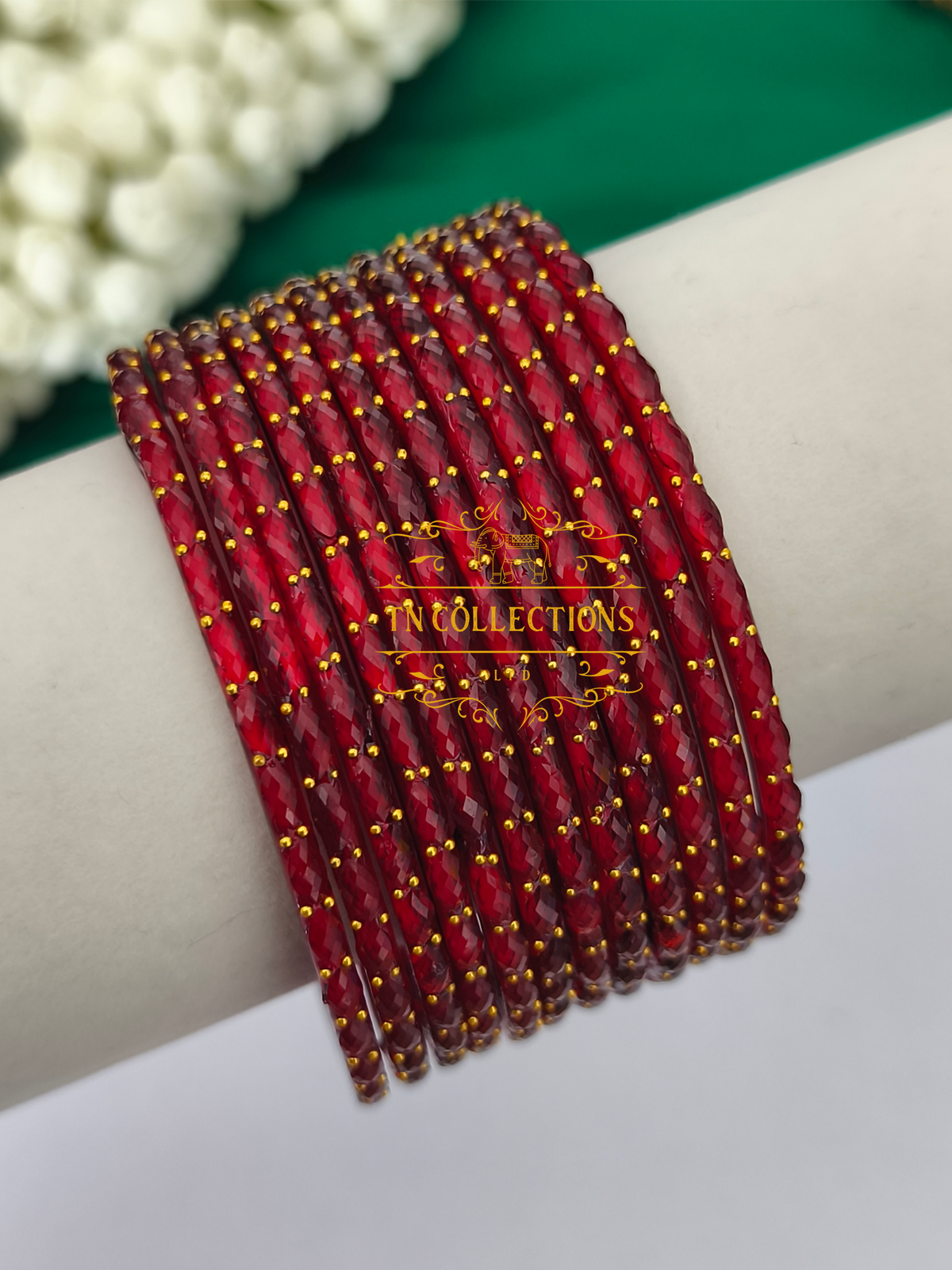 Trendy Raindrop Glass Bangles