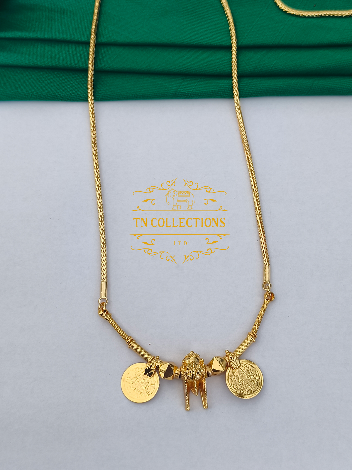 One gram gold plated Traditional Southindian style Thalichain (Thirumangalyam)
